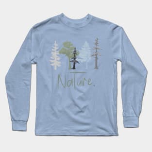 NORDIC NATURE BEAUTIFUL WINTER TREES Long Sleeve T-Shirt